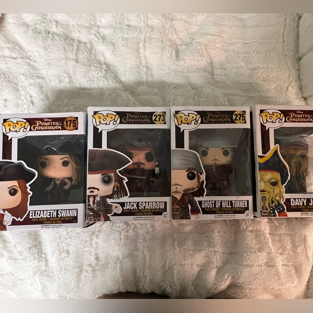pirates of the Caribbean funko pop! set of 4